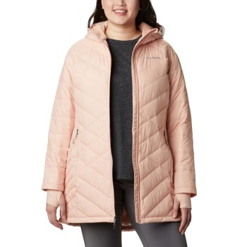 Dámské Bundy Columbia Heavenly Long Hooded Plus Size Růžové RUYHZC865